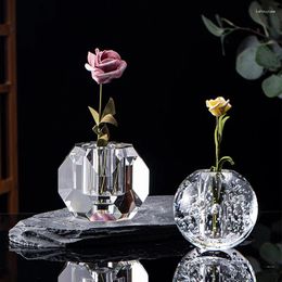 Vases Modern Simple Bubble Vase Light Luxury Crystal Decoration