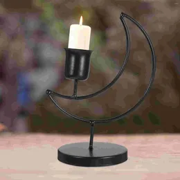 Candle Holders Creative Holder Tea Light Candlestick Taper Metal Tealight Stand Iron Moon Desktop Lights