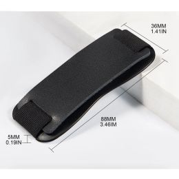 Cellphone Finger Leather Kickstand Universal Mobile Phone Finger Strap Grip Smartphone Finger Holder Grip Telescopic Holder Loop