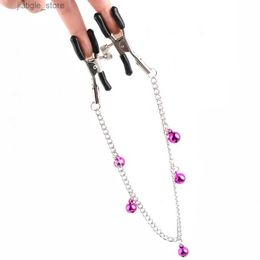 Other Health Beauty Items 1 pair of breast clip eye clips enjoy metal Nipple screw clips with bells suitable for adult men and women Y240402