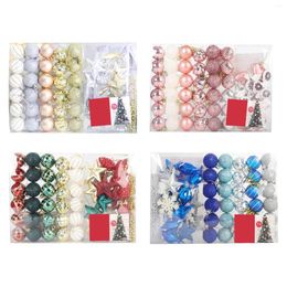 Party Decoration 53x Christmas Ball Ornaments Tree Hanging Xmas Decor Charm Pendants For Celebration Home Wedding Birthday