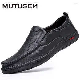 Casual Shoes Genuine Leather Men Loafers Fashion Low Summer 2024