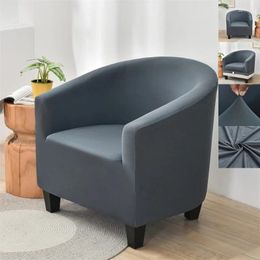 Chair Covers Strenth Spandex Club Sofa Cover Relax Armchair Tub Slipcover For Living Room Solid Single Seat Protector