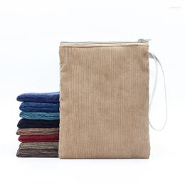 Storage Bags 5Pcs/Lot DINYAO Women Corduroy Cosmetic Small Size Pouches Various Colors Portable Pocket With Zipper