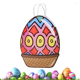 Gift Wrap Easter Tote Bag Double Sided Print Egg Hunt Bags Pouch Goodie Treat For