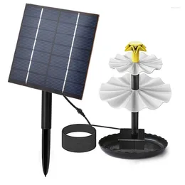 Garden Decorations 7V/2.5W Solar Fountain Pump For Pool Pond Bird Bath Decoration Submersible Kit 3-tier Waterfall