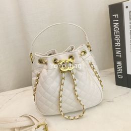designer bags bucket bags Letter shoulder bag Drawstring Handbag gold chain Shoulder Fashion luxurys handbags hoboleather bag mini handbag