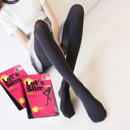 Coreano lascia sottili leggings dimagranti autunno e inverno calzini con fondo sottile collant calzini a pressione da donna calzini tuta calze di seta