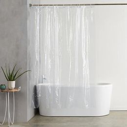 Shower Curtains Promotion! 180Cmx180cm Plastic Peva Waterproof Curtain Transparent White Clear Bathroom Luxury Bath With