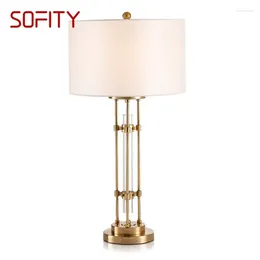 Table Lamps SOFITY White Lamp Contemporary LED Decorative Desk Lighting For Home Living Room