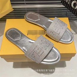 10% OFF Designer version hot selling full flat bottomed slippers fashion sandals womens batch of beach shoes