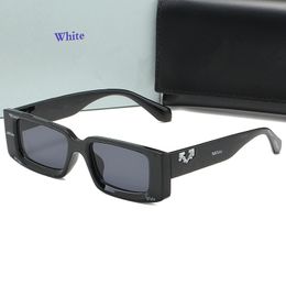 OF6055 White Square Sunglasses Women Men Rectangle Glasses Brand Designer Hip Hop Sun Glasses Ladies Shades Eyewear