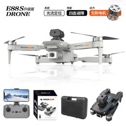 e88s brushless drone 4k highdefinition aerial photography obstacle avoidance quadcopter optical flow positioning long endurance remotecontrolled aircraft