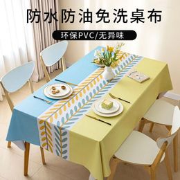 Table Cloth Washable Oil Resistant Waterproof Tea PVC Desk Student Study Mat Anti Scalding