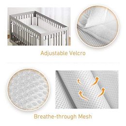 Fence Child Safe Line Cot Unisex 2pcs 150cm/320cm Summer Baby Bed Crib Bumper Polyester Newborn Bumpers