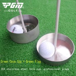 Aids Pgm Authentic Professional Golf Cave Cup 304 Stainless Steel Green Training Supplies Cave Cup 2cm 4cm Distribution Green Flag