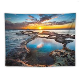 Tapestries Sunset By Sea Tapestry Wall Hanging Christmas Decoration Things To Decorate The Room