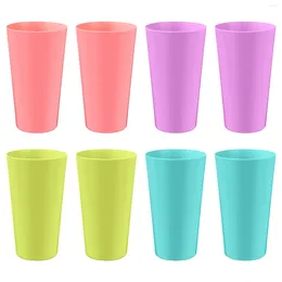 Wine Glasses Plastic Cup Cups Reusable Water Drinking Household Tumblers Kids Without Covers Simple Juice Beverage