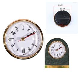 Clocks Accessories 1pc Classic DIY Clock Craft Quartz Movement 65mm Round Head Insert Roman Numbers Dot Repair Part Home Decor