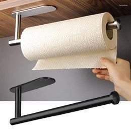 Kitchen Storage Adhesive Toilet Paper Holder Stainless Steel Wall Mount Roll Towel Rack Napkin Dispenser Absorbent Stand Tissue Hanger