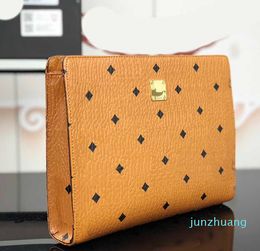 2024 Designer Clutch Bag Women Brown Shoulder Unisex Zipper Leather Clutch Luxury Crossbody Bags Female