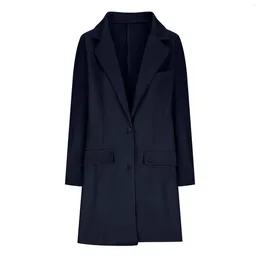 Women's Suits Medium Length Women Formal Suit Jackets Casual Long Office Work Wear Coats Fashion Elegant Blazers Business Ol Outerwear