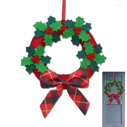 Decorative Flowers Christmas Wreath 8 Inch Artificial Wreaths Interior Decoration Create A Mood With This Door Decor Gift Box