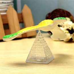 Balancing Eagle with Pyramid Stand Magic Bird Desk Decor Funny Gadgets Novelty Toys for Children's Gift Miniature Figurines