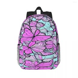 Backpack Pink Butterfly Garden Backpacks Teenager Bookbag Casual Children School Bags Travel Rucksack Shoulder Bag Large Capacity
