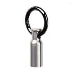 Storage Bottles -Container Keychain -Holder Waterproof -Case Single Chamber Stainless Steel -Box