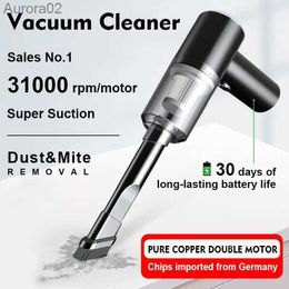 Vacuum Cleaners Wireless Handheld Car Vacuum Cleaner 120W or 30W 3 in 1 Blowable Cordless Handheld Auto Vacuum Home Car Dual Use Mini Vacuum yq240402