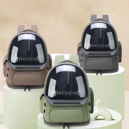 Cat Carriers Large Capacity Backpack Breathable Transparent Bag With High Quality Zipper Carrying Portable Handbag