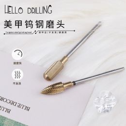 Treatments Titanium Nitride Polishing Head Set Grinder Drill Bits Electric Manicure Head Replacement Device for Nail Remove Dead Skin