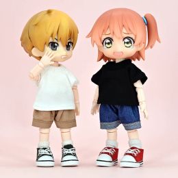 Ob11 Doll Casual Canvas Shoes Dolls Sneakers Shoes With Shoelace Accessories For Penny, Obitsu11, Gsc Body, Ymy, 1/12Bjd Doll