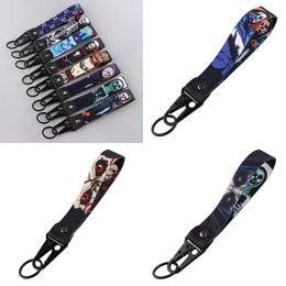 Keychains & Lanyards Various Types Of Cartoon Cool Key Tag Embroidery Fobs For Motorcycles Cars Bag Backpack Keychain Fashion Ring Gi Otkia