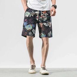 Men's Shorts Mens Shorts New Fashion Print Mens Cotton Shop Mens Leisure ShopPING DRstring Waist Boda Shorts S-4XL Direct Ship ABZ262C240402