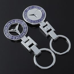 BENZ Car Logo keychain Made By Metal keychain For Benz Badge 4s Shop Advertising Gifts