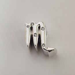 S925 Sterling Silver Sparkling Scorpio Zodiac Sign Pendant Suitable for Charm Beads Bracelet Jewelry 798430C01 Fashion Gift Pendant