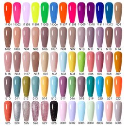 NAILCO 15ml UV Gel Nail Polish Semi Permanent Gel Varnish Enamel Brown Nail Gel Design Red Nails Art Nude Colour Glitter Manicure