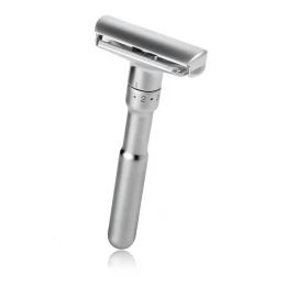 Blade Adjustable Double Edge Safety Razor Classic Men's Hair Removal Shaver with 5 Blades Make It Personal