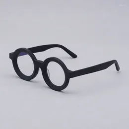 Sunglasses Frames Handmade Round Acetate Ayeglass Frame With Wide Edges Retro Myopia Glasses For Men And Women