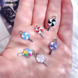 15pcs Enamel Charms Sweet Candy Charms Pendants For Jewelry Making Supplies DIY Handmade Bracelets Earrings Findings Accessories