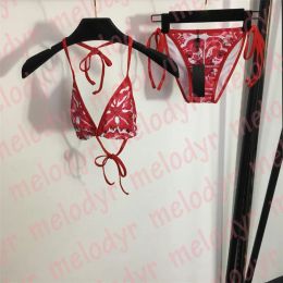 Costume da bagno bikini sexy Set da donna Costume da bagno halter Costume da bagno a due pezzi Biquini imbottito con stampa di moda