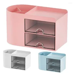 Storage Boxes Transparent Cosmetic Box Makeup Drawer Organizer Jewelry Nail Polish Container Desktop Sundries Holder