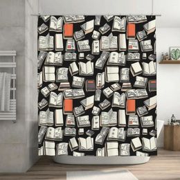 Shower Curtains Books Curtain 72x72in With Hooks Personalised Pattern Lover's Gift