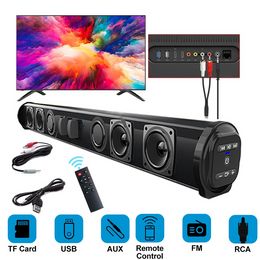 2023 Soundbar Sound Wireless Bluetooth Car Computer Speaker Stereo Tv Home Theater Sombar For 3.5mm Output PC
