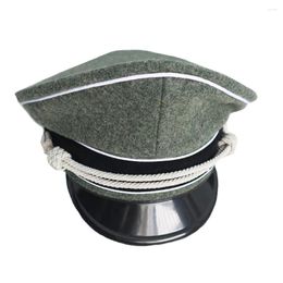 Berets German Cap Reproduction Of World War II Woollen Hats With Eaves