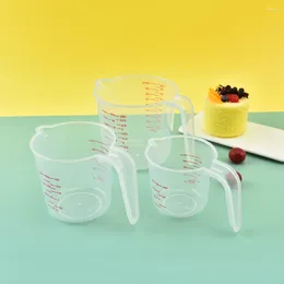 Baking Tools Plastic Measuring Cup 3 Piece Set High Transparent Belt Scale Large Capacity Kitchen Tool