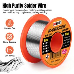 50g Solder Wire Tin 63/37 Rosin Core Tin 0.3/0.4/0.5/0.6/0.8/1.0mm Soldering Welding Wire Reel No-clean Flux 1.8%~ 2.0%