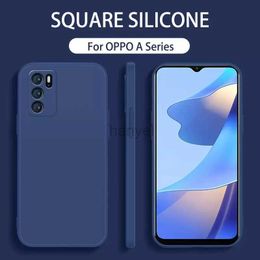 Cell Phone Cases Square Silicone Soft Case For OPPO A16 A54 A74 A94 A73 A53 A91 A72 A52 A31 A5 A9 2020 A96 A54S A55 Camera Lens Protection Cover 2442